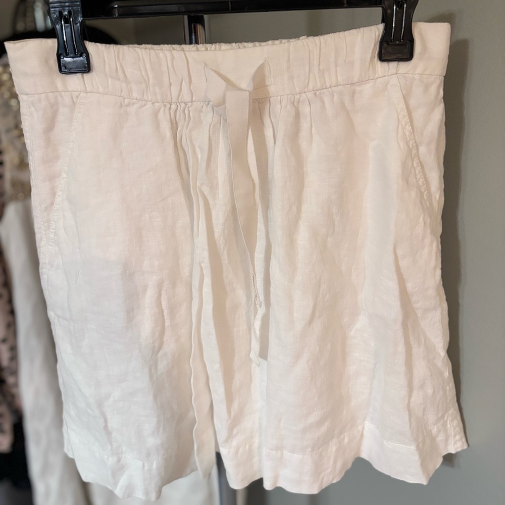 J Crew linen white skirt Size 4-never wore